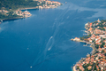Long shot with a picturesque coastline of Kotor in Montenegro - PhotoDune Item for Sale