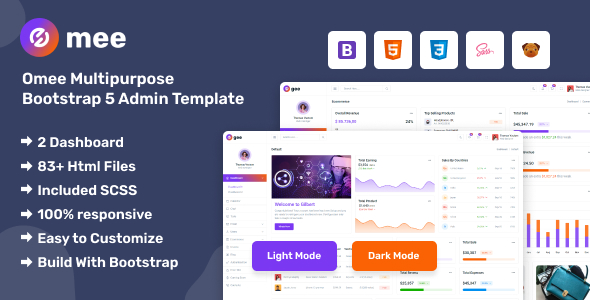 Omee - Bootstrap 5 Responsive Admin Template