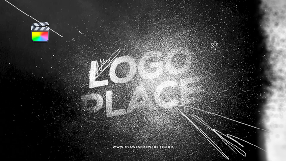 Grunge Logo Scribbles Brush alt