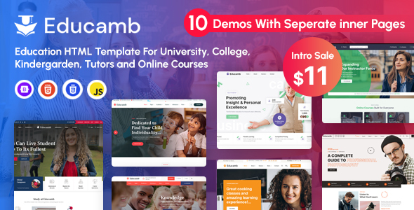Educamb - Online Courses & Education HTML Template