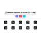 Common Actions UI Icons 02 - Line - VideoHive Item for Sale
