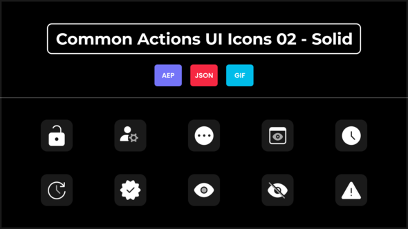 Common Actions UI Icons 02 - Solid