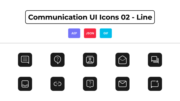 Communication UI Icons 02 - Line