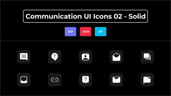 Communication UI Icons 02 - Solid
