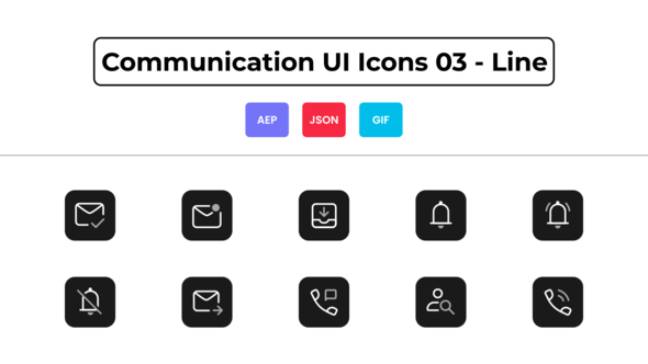 Communication UI Icons 03 - Line