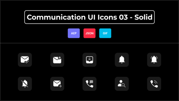 Communication UI Icons 03 - Solid