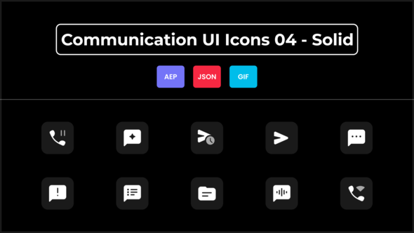 Communication UI Icons 04 - Solid