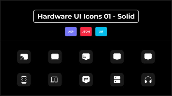 Hardware UI Icons 01 - Solid