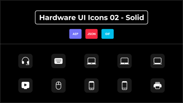 Hardware UI Icons 02 - Solid