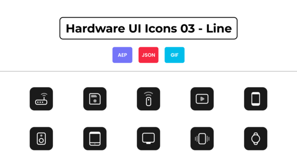 Hardware UI Icons 03 - Line