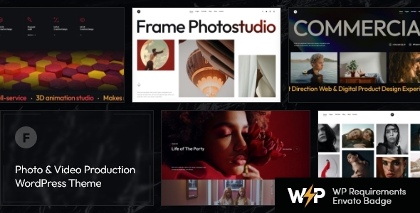 Frame - Photo & Video Production WordPress Theme