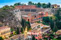 Taormina, Sicily, Italy at Dusk - PhotoDune Item for Sale