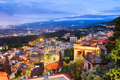 Taormina, Sicily, Italy at Dusk - PhotoDune Item for Sale