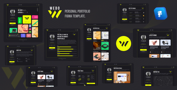 Wedo - Personal Portfolio Figma Template