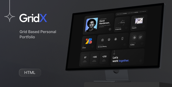 Gridx - Personal Portfolio HTML