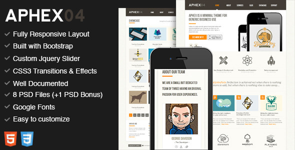 Aphex04 - Premium HTML5 / CSS3 Template