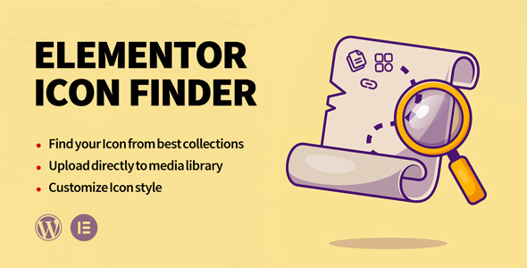 Elementor Icon Finder