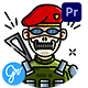 60 Military Animated Icons | Premiere Pro MOGRT - VideoHive Item for Sale
