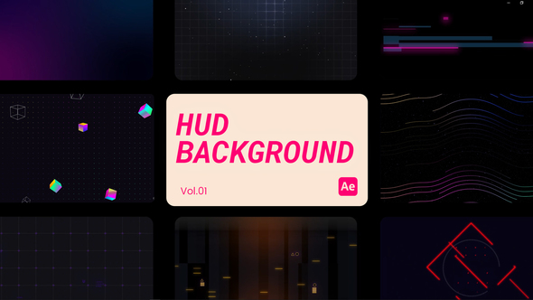 HUD Backgrounds 01 for After Effects alt