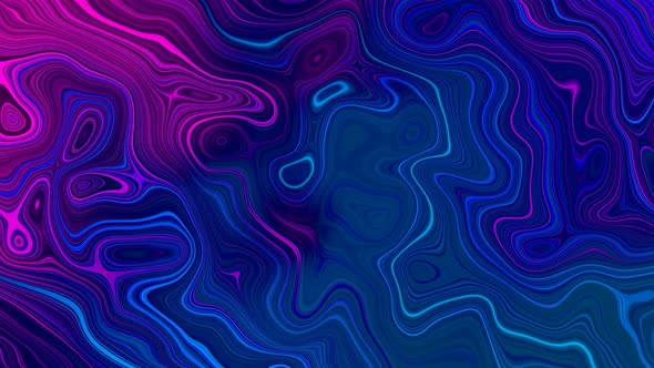 Blue Pink Line Wavy Marble Liquid Animated Background