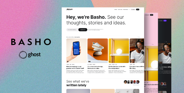 Basho – Multipurpose Ghost Blog Theme