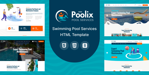 Poolix - Pool Cleaning & Renovation HTML Template