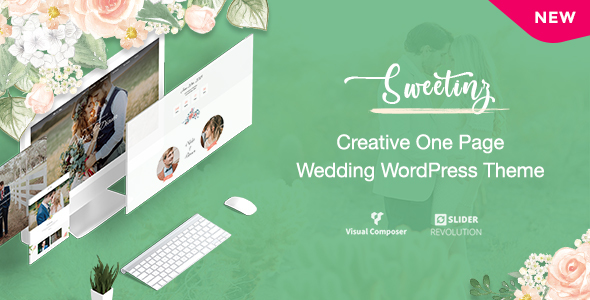Sweetinz – Creative OnePage Wedding WordPress Theme