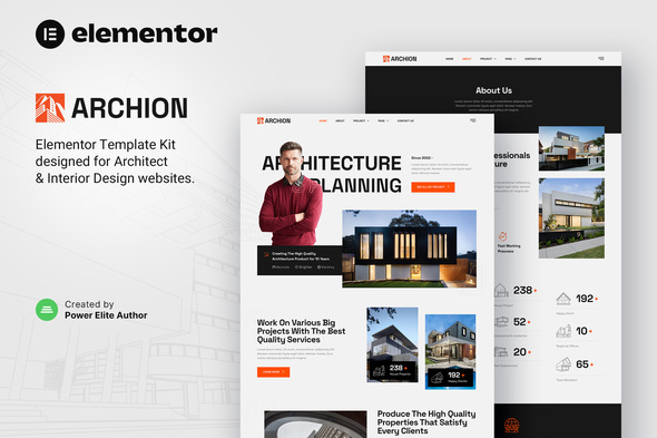 Archion – Architect & Contractor Elementor Template Kit