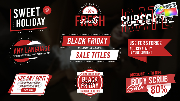 Black Friday Titles for FCPX alt