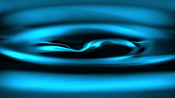 Super Slow Motion Abstract Shot of Swirling Blue Water Background at 1000Fps