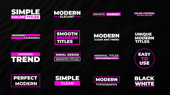 Modern Titles | FCPX & Apple Motion