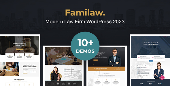 Familaw - Attorney, Lawyer & Law Firm Elementor WordPress Theme