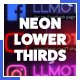 Neon Social Media Lower Thirds - VideoHive Item for Sale