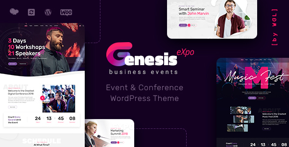 GenesisExpo | Business Events & Conference WordPress Theme