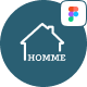 HOMME- Real Estate App UI Kit - ThemeForest Item for Sale