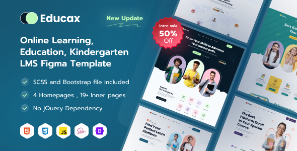 Educax - A Modern LMS and Kindergarten HTML Template for Online Learning