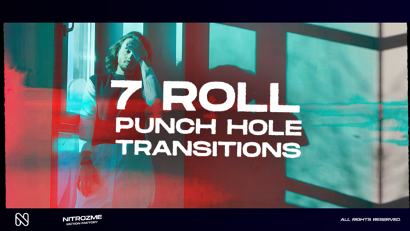 Punch Hole Roll Transitions Vol. 02