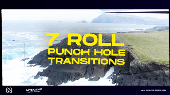 Punch Hole Roll Transitions Vol. 03