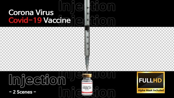 Corona Virus Covid 19 Vaccine Injection(2 Scenes)