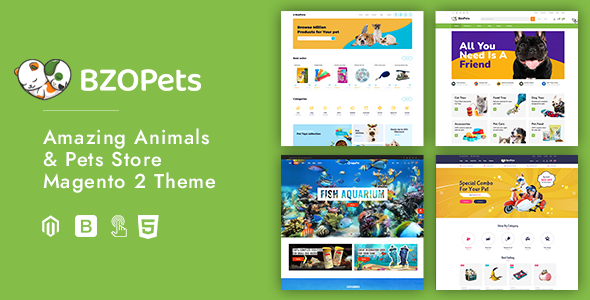 BzoPets – eCommerce Animals & Pets Store Magento 2 Theme