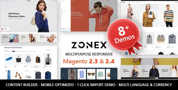 Zonex – Minimalist Responsive Magento 2 Fashion Theme