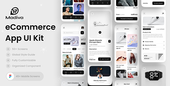 Madiva - eCommerce App UI Kit