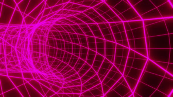 Purple Net Tunnel Through The Metaverse Entry Vj Loop Background HD