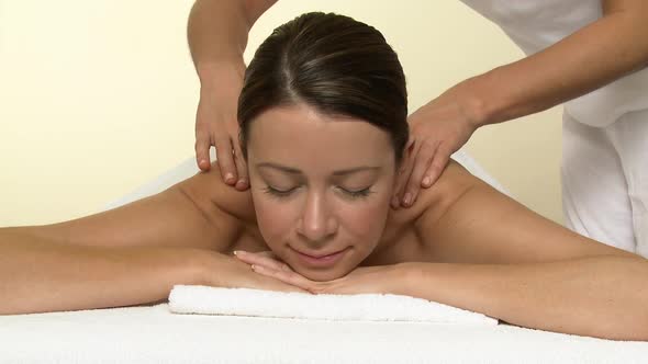 Woman having a massage