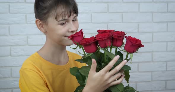 Teen Celebrate with Roses