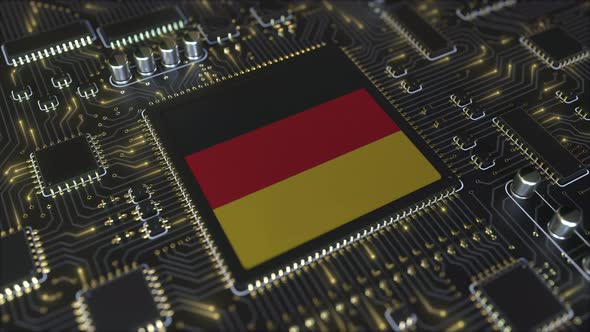 Flag of Germany on the Operating Chipset alt