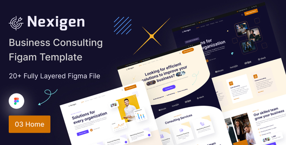 Nexigen Business Consultancy Figma Template