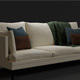 White Modern Sofa - 3DOcean Item for Sale