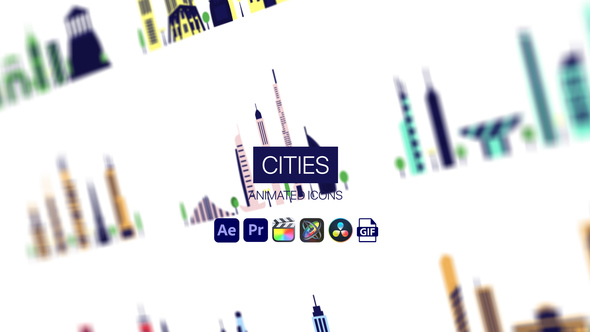 Cities Animated Icons