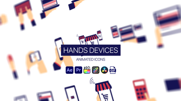 Hands Devices Animated Icons